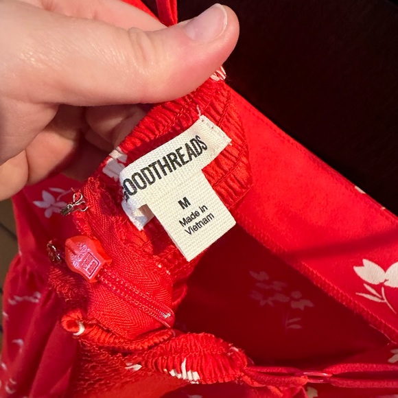 Goodthreads Red Patterned Maxi Dress - Picture 3 of 3